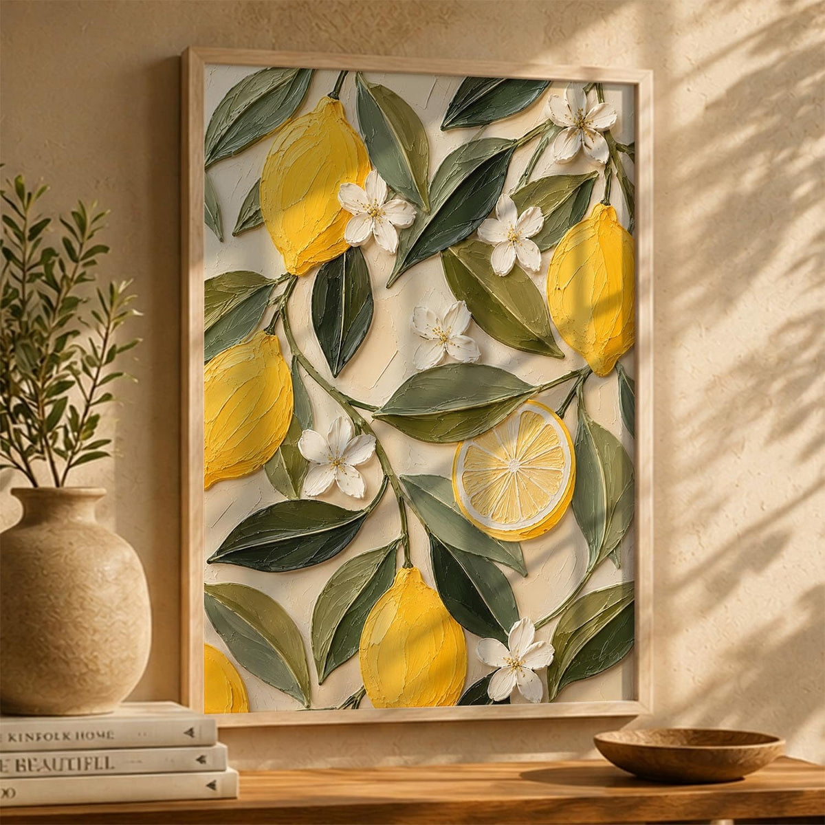 Decorative Modern Wall Art Painting With Frame | Modern Painting For Living Room Bed Room Hotel Wall Decor Digital Reprint (14X20 inch)