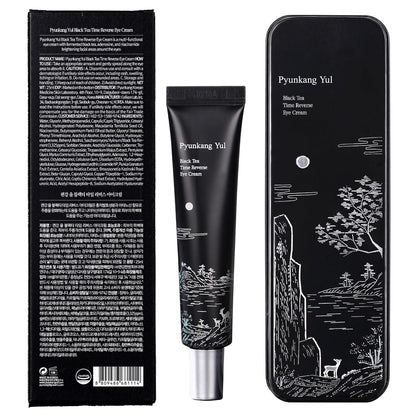 [PKY] Pyunkang Yul Black Tea Time Reverse Eye Cream, Luxurious Anti-Aging Care with Fermented Black Tea, Peptides, Ceramides & Hyaluronic Acids for Firm, Hydrated Skin (25ml)