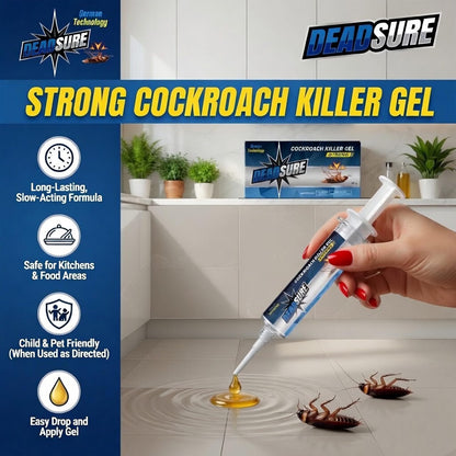 Deadsure cockroach killer gel for home strong | Professional roach Control | Anti Roach | Cockroach Killer | 35gm