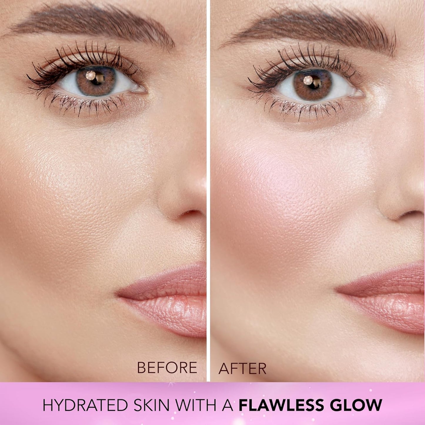 FACES CANADA Strobe Cream Mini- Pink, 18ml | Primer + Highlighter + Moisturizer | Shea Butter & Hyaluronic Acid | Intense Hydration | Flawless Radiant Dewy Skin | Illuminating & Glowing Makeup Base