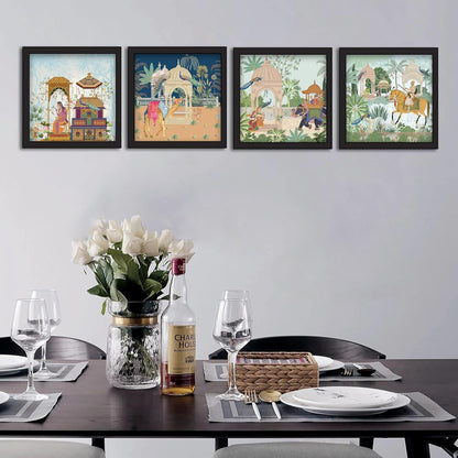 Framed Art Painting For Home, Living Room, Hall | Traditional Paintings With Frame For Home Decor (Rajasthani)