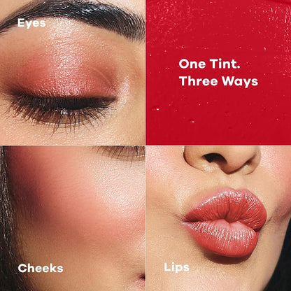 Earth Rhythm Lip & Cheek Tint – 10 Hour Wear, 100% Plant-Based Pigments, No Silicones, No Mineral Oil - Cherry