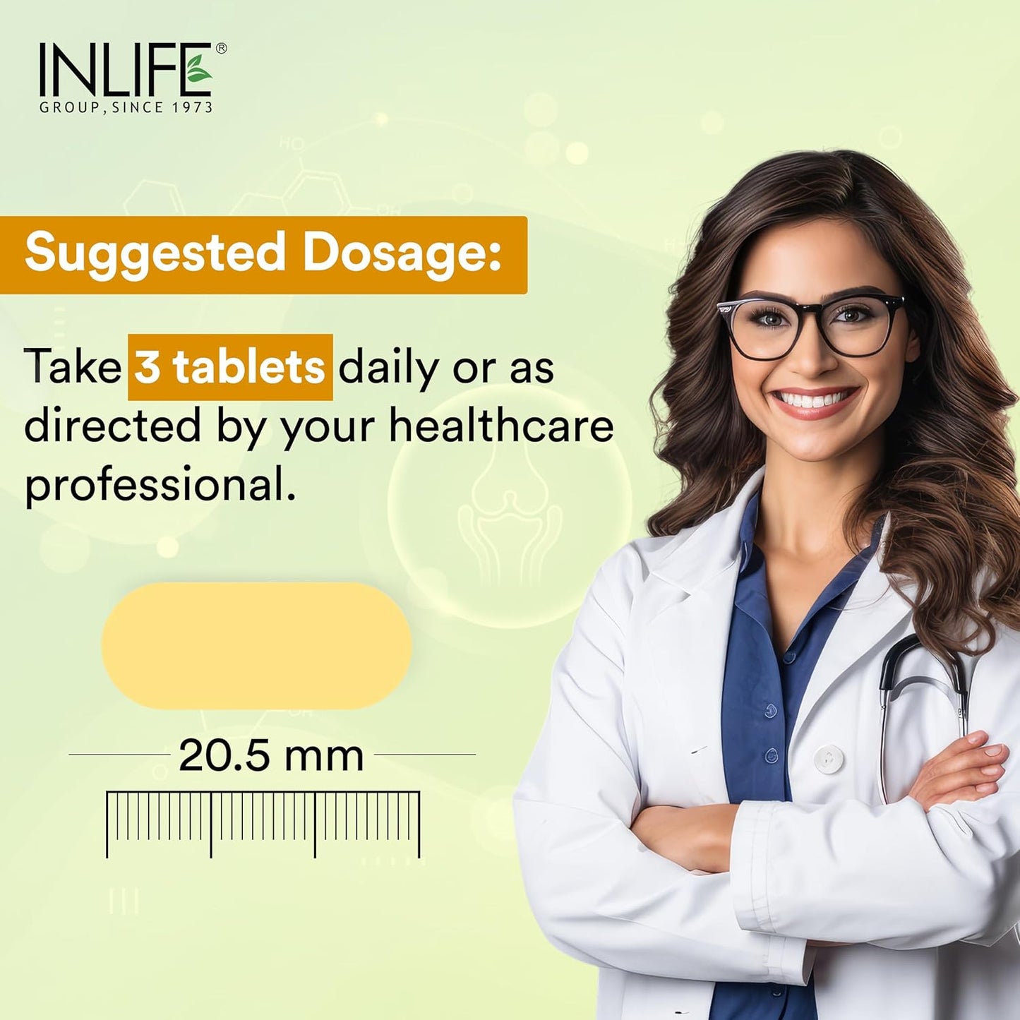 INLIFE Glucosamine Tablets for Joints with Chondroitin MSM Collagen Type II, Hyaluronic Acid, Vitamin D3 | Enriched with Boswellia, Rosehip, Curcumin | Knee Bone Cartilage Supplement - 60 Tablets