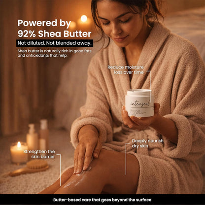 Personal Touch Intenseal Shea Butter Balm | 92% Pure Shea Butter | Deep Moisturizing Body Balm for Intense Dry & Very Dry Skin | With Almond Oil & Vitamin E | Non-Greasy | 50 ml