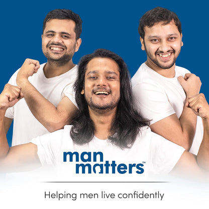 Man Matters Hair Serum for Men With Jojoba and Argan oil | For Silkier, Shinier, Smoother & Frizz Free Hair | Instant Shine & Smoothness | Non Sticky Hair Serum | 90ml