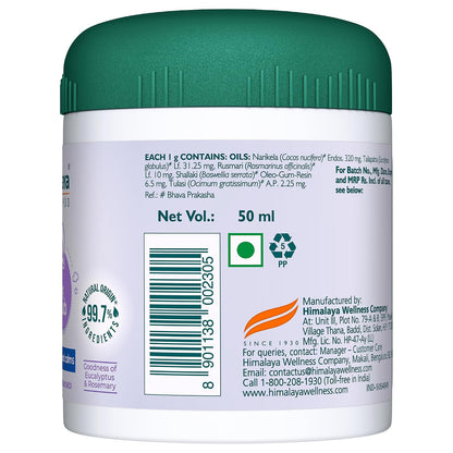 Himalaya Soothing Baby Rub (50ml) | with Eucalyptus Oil | Releives Nasal Congestion & helps easy breathing