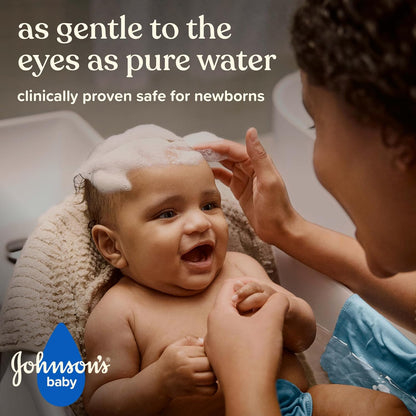 Johnson's Head-to-Toe Gentle Tear-Free Baby & Newborn Wash & Shampoo, Sulfate-, Paraben- Phthalate- & Dye-Free, Hypoallergenic Wash for Sensitive Skin & Hair, 27.1 fl. Oz