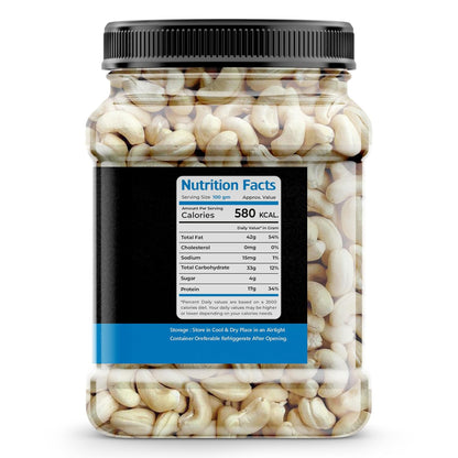 Nature Prime 100% Natural & Crunchy Premium Whole Cashews 500gm (W320) Nutritious & Delicious Nuts, Premium Kaju nuts | Gluten Free | Source of Minerals & Vitamins | Dry Fruits (Jar Pack)