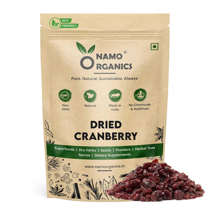 NamoOrganics - Dried Sliced Cranberry - 500 Gm - USA Cranberries dry fruits