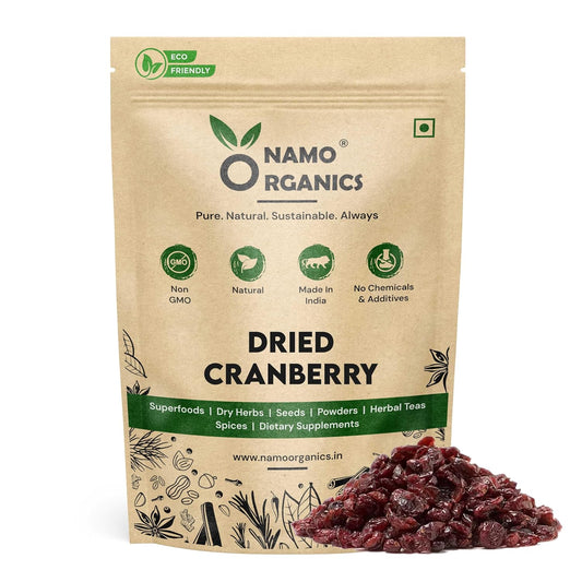NamoOrganics - Dried Sliced Cranberry - 500 Gm - USA Cranberries dry fruits
