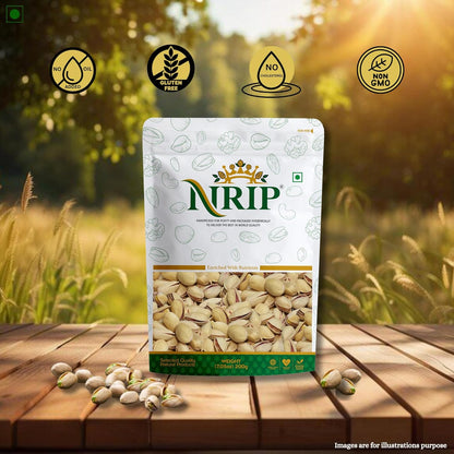 NRIP Premium California Roasted & Salted Pistachios 200g | Healthy Snacks, Dry Fruits, Pista | Tasty & Healthy | High in Protein & Dietary Fiber | Low Calorie Nuts
