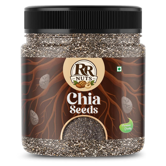 RR NUTS Chia Seeds 100gm | Seeds for Weight Management | Rich in Calcium, Protein & Fibre | Beat the Heat | 100% Clean Chia Seeds for Eating | Antioxidant Rich Seeds