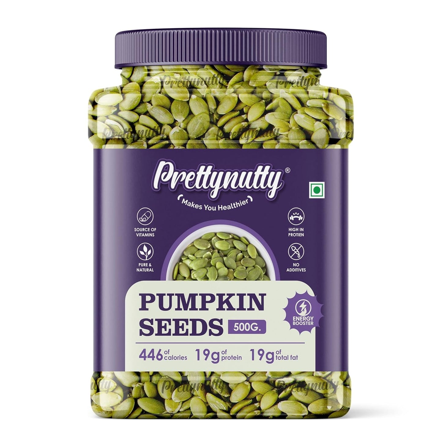 PrettyNutty Raw Pumpkin Seeds – Premium Grade, High Protein, Keto & Vegan Friendly, Gluten-Free, Natural Pepitas for Snacking, Baking & Cooking