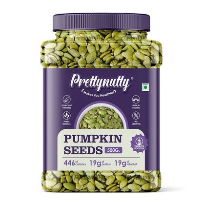 PrettyNutty Raw Pumpkin Seeds – Premium Grade, High Protein, Keto & Vegan Friendly, Gluten-Free, Natural Pepitas for Snacking, Baking & Cooking
