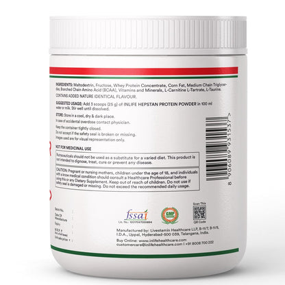 INLIFE Hepstan Liver Care Supplement | Whey Protein Powder with Vitamins Minerals & BCAAs | Nutraceutical for Men and Women – 300g (Vanilla)