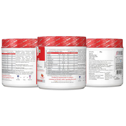 NUTRELA Collagen Builder For Men & Women|Patanjali Collagen Supplement Powder For Healthy Skin,Hair & Nails - 200 G (Strawberry Flavour,1 Count,20 Servings)