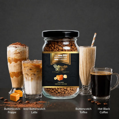 The Beanster Company 100% Arabica Butterscotch Delight Instant Coffee, 50g