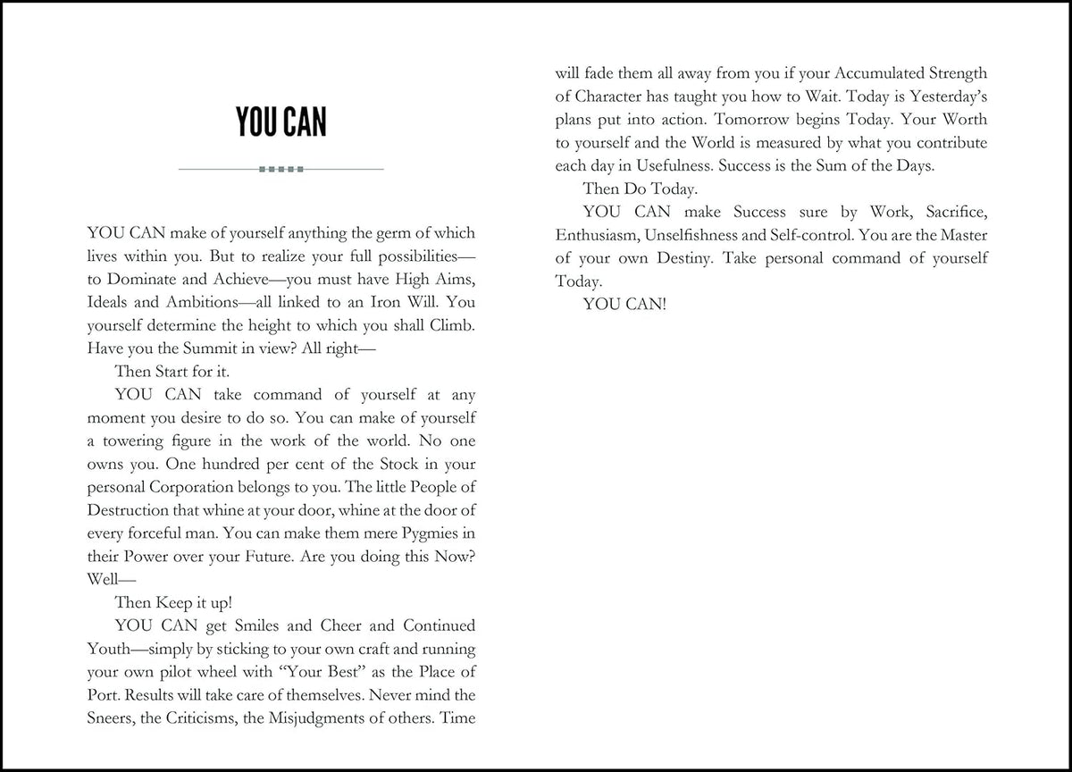 You Can by George Matthew Adams | The Classic Guide to Self-Belief, Self-Help, Motivation & Personal Growth | A Life Changing Book on Success and Inner Strength | Premium Paperback Edition | Best Seller