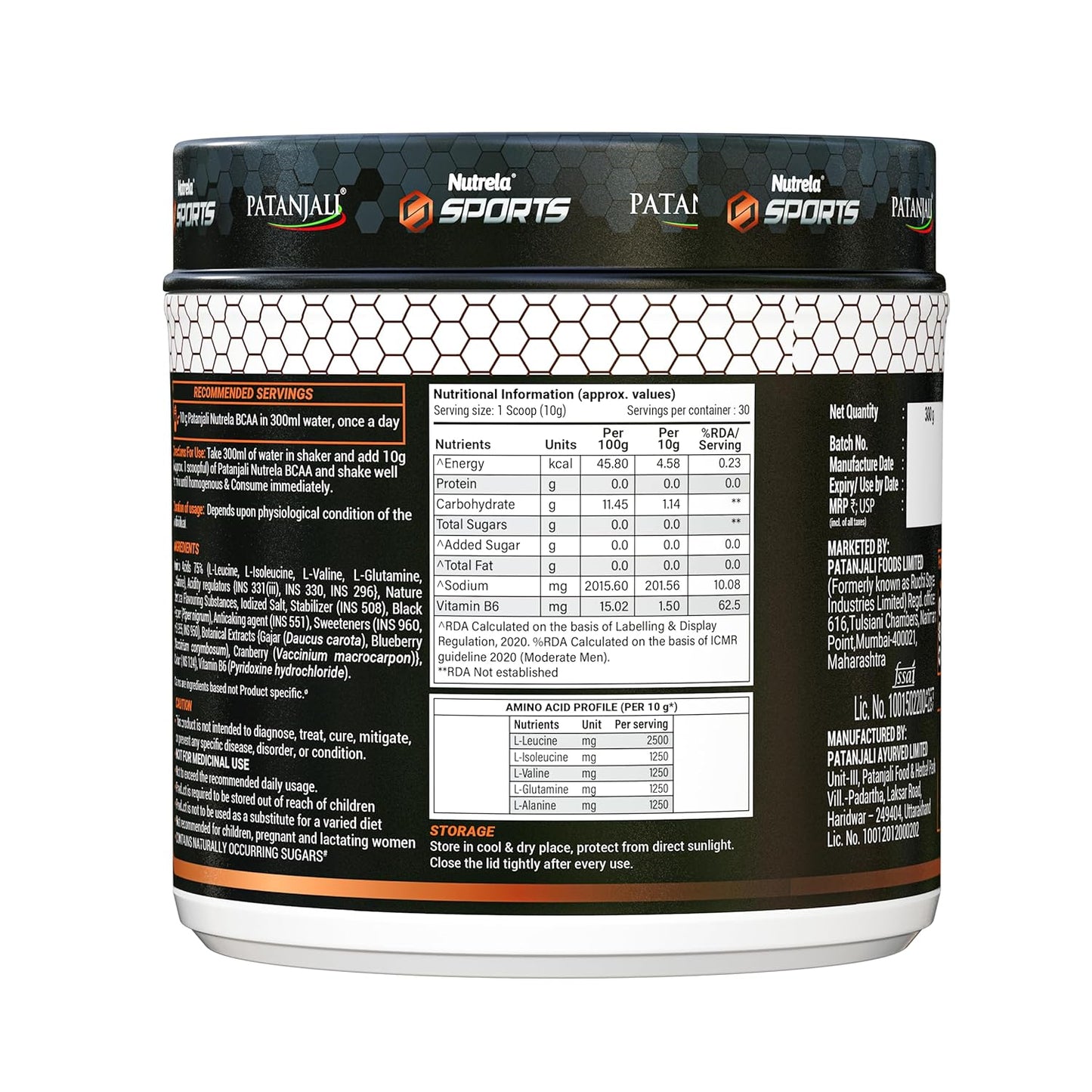 Nutrela Sports BCAA 300g