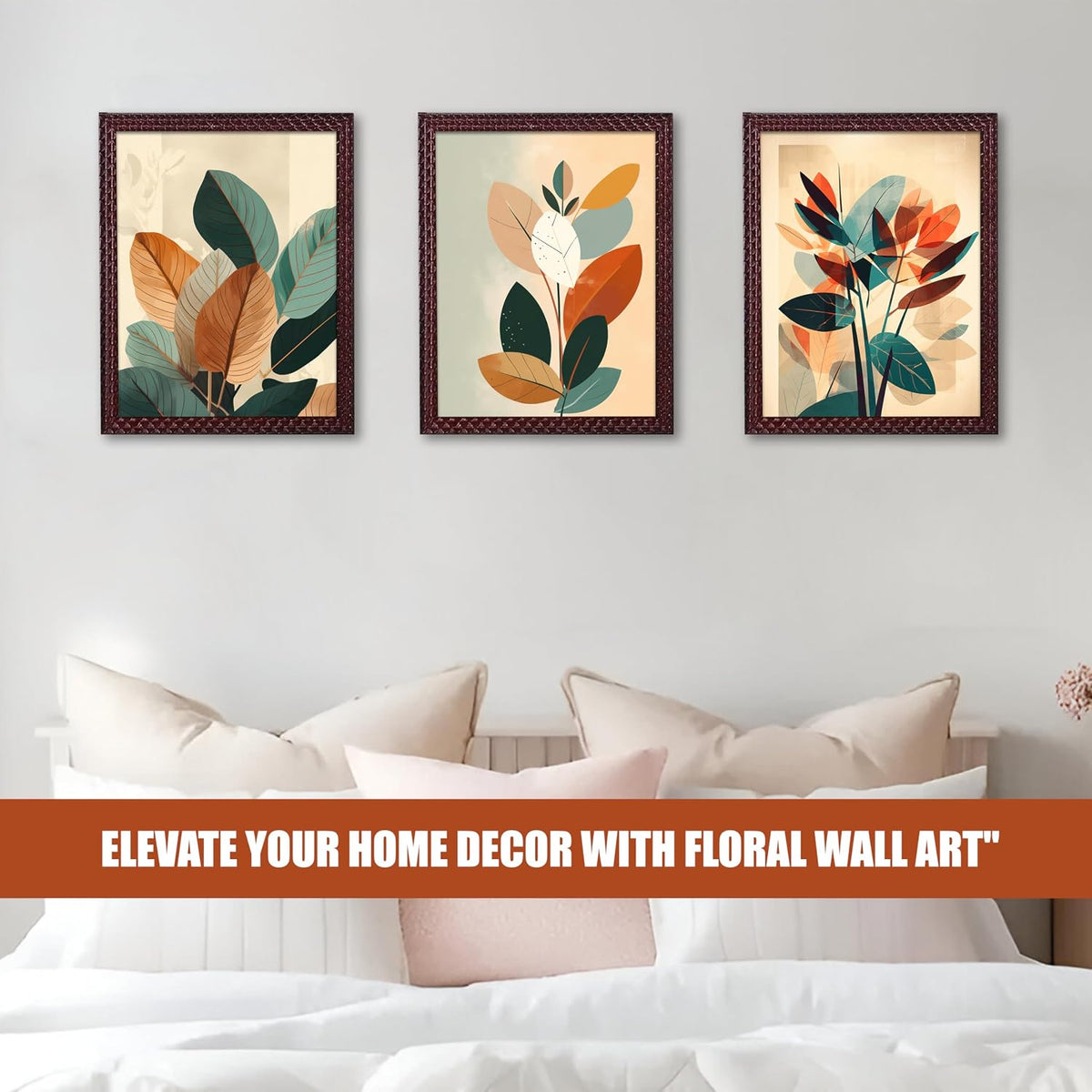 Framed Art Painting For Home, Living Room, Hall | Traditional Paintings With Frame For Home Decor (Floral D3)