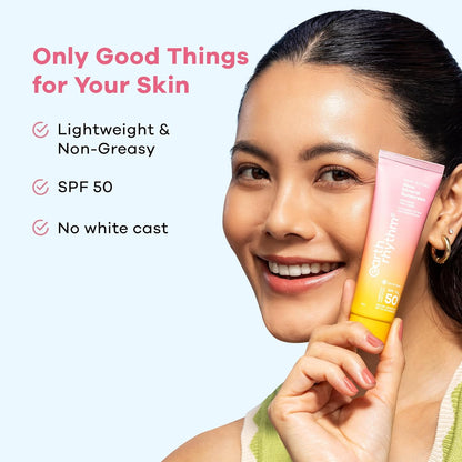Earth Rhythm Rosy Ritual Glow Mineral Matte Sunscreen SPF 50 PA++++ No White Cast in Vivo Tested