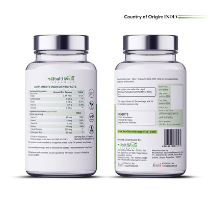 Zephivo HEALTH VEDA ORGANICS PRIVATE LIMITED Plant Based Glucosamine Chondroitin & MSM I 60 Veg Tablets I Supports Healthy Joint, Bone & Cartilage I Relieves Pain & Stiffness I For Both Men & Women