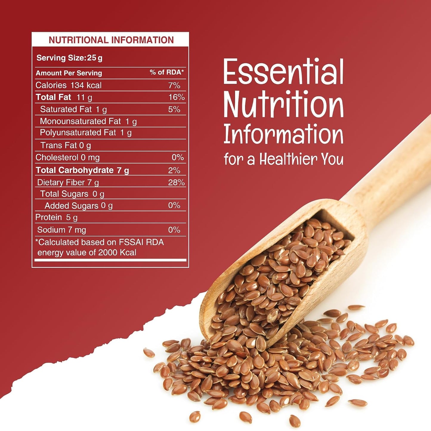Pureheart Premium Raw Flax Seeds 454 gm | Alsi Seeds for Eating | Rich in Omega 3 Fatty Acids Magnesium Iron Dietary Fibre Protein | Supports Hair Growth Heart Health & Digestion