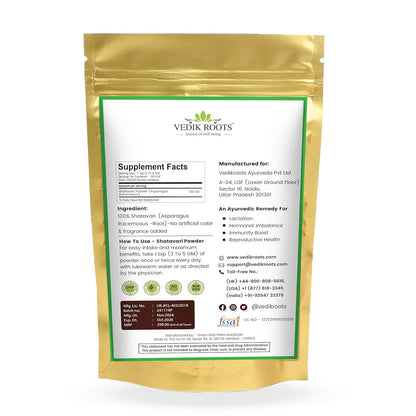 Pure Shatavari, 100 g | Breast Feeding Supplement | Herbal Supplement | Hormonal Balance Supplement | Lactation Supplement for Women (Pack of 1)
