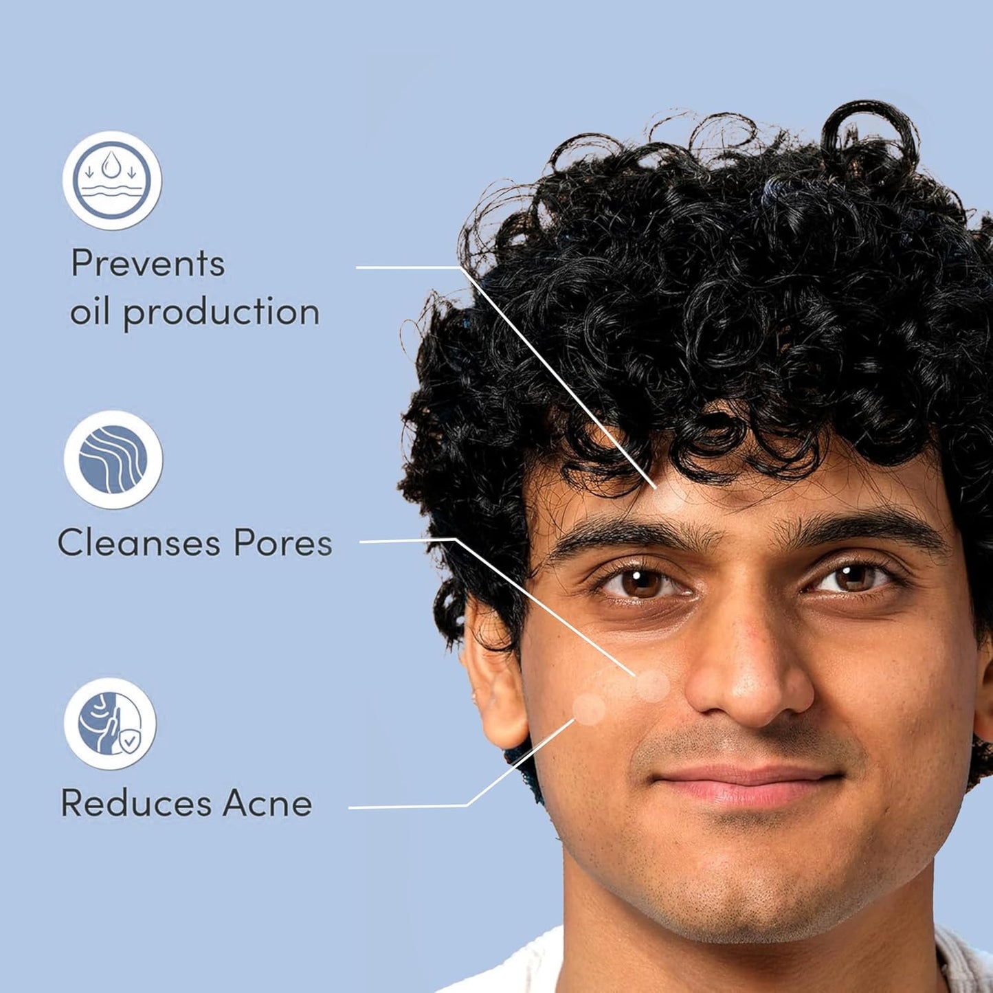 Man Matters Clear 2% Salicylic Acid Face Wash for Men | Helps to Reduce Acne, Dark Spots & Oil Production | Formulated with Salicylic Acid, Neem Extract and Menthol | 100ml