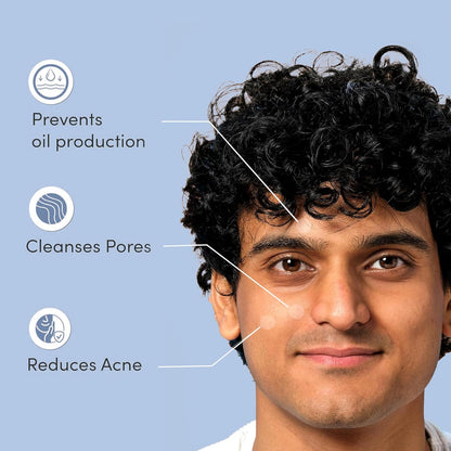 Man Matters Clear 2% Salicylic Acid Face Wash for Men | Helps to Reduce Acne, Dark Spots & Oil Production | Formulated with Salicylic Acid, Neem Extract and Menthol | 100ml