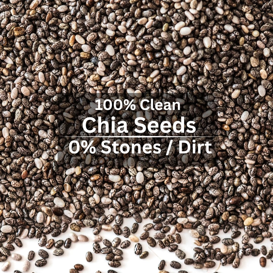 TruNutra Chia Seeds 200g | Omega-3, Fiber & Protein Rich Superfood for Eating | Supports Digestion, Weight Management, Bone Strength & Energy | Vegan | Non-GMO