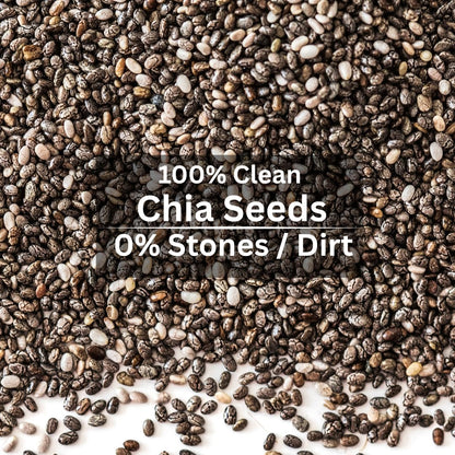 TruNutra Chia Seeds 200g | Omega-3, Fiber & Protein Rich Superfood for Eating | Supports Digestion, Weight Management, Bone Strength & Energy | Vegan | Non-GMO