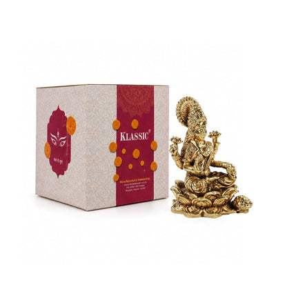 1.5 Inch Pure Brass Maa Lakshmi Idol | Divine Murti for Home Temple, Mandir, Office Desk & Puja Room | Pooja Decor, Festive Gift & Spiritual Home Accent