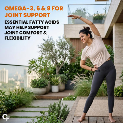 Carbamide Forte Flaxseed Oil Capsules – 1000mg Cold Pressed | omega 3 vegetarian capsules | flax seed oil with Omega 3, 6 & 9 | No Fishy Burps | Supports Heart Health, Joints & Digestion - 60 Capsules