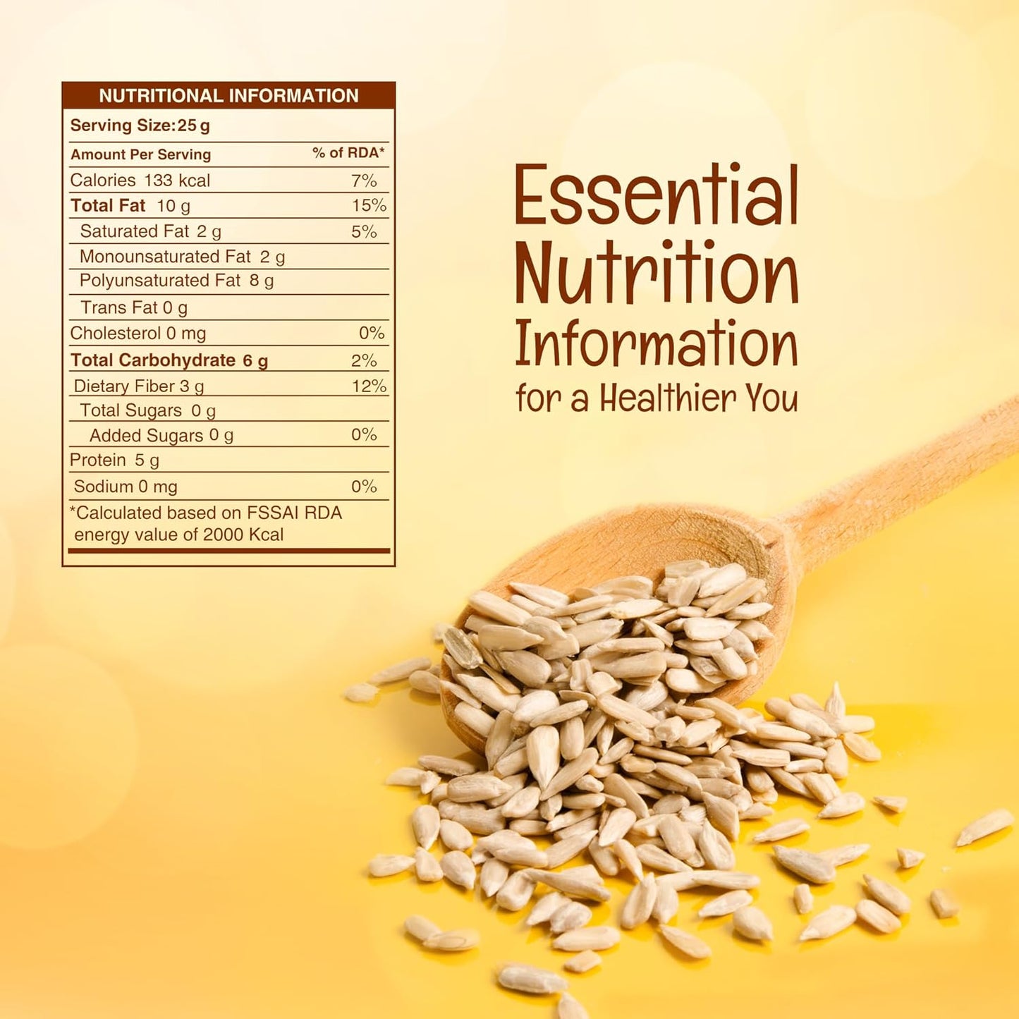 Pureheart Premium Raw Sunflower Seeds for Eating - Protein, Fibre and Antioxidants Rich Superfood for Heart Health, Immune Support, Healthy Diet Snack