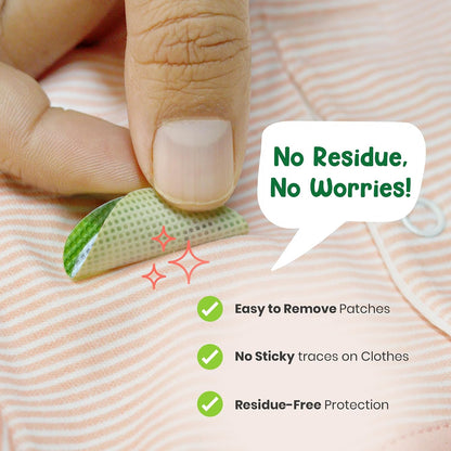 Mother Sparsh 100% All Natural Mosquito Repellent Patches for Babies with 12hr. Protection | With Citronella, Lemongrass & Eucalyptus Oil Protects from Dengue, Malaria, Chikunguniya (24 Patches)