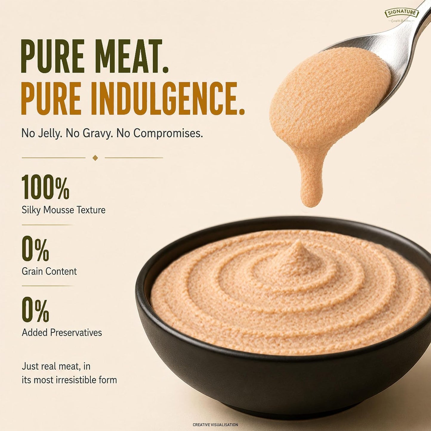 Grain Zero Adult Cat Wet Mousse 80gm | Chicken | Rich in Protein, Promotes Hydration & Easy to Digest | Grain Free, No Artificial Flavours | Packed with Essential Vitamins & Antioxidants