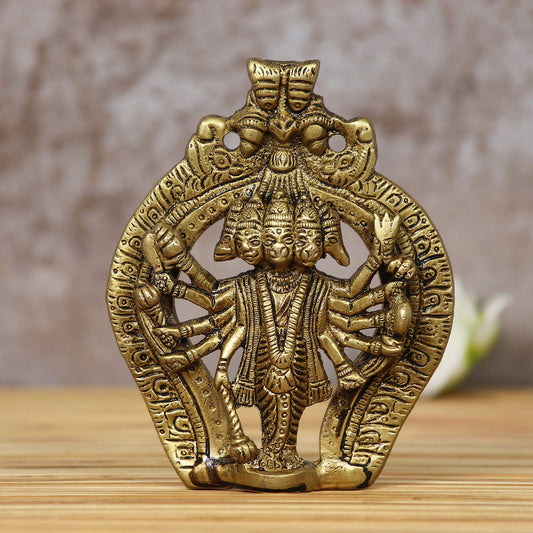 Panchmukhi Lord Hanuman Brass Idol Statue (BGO902)