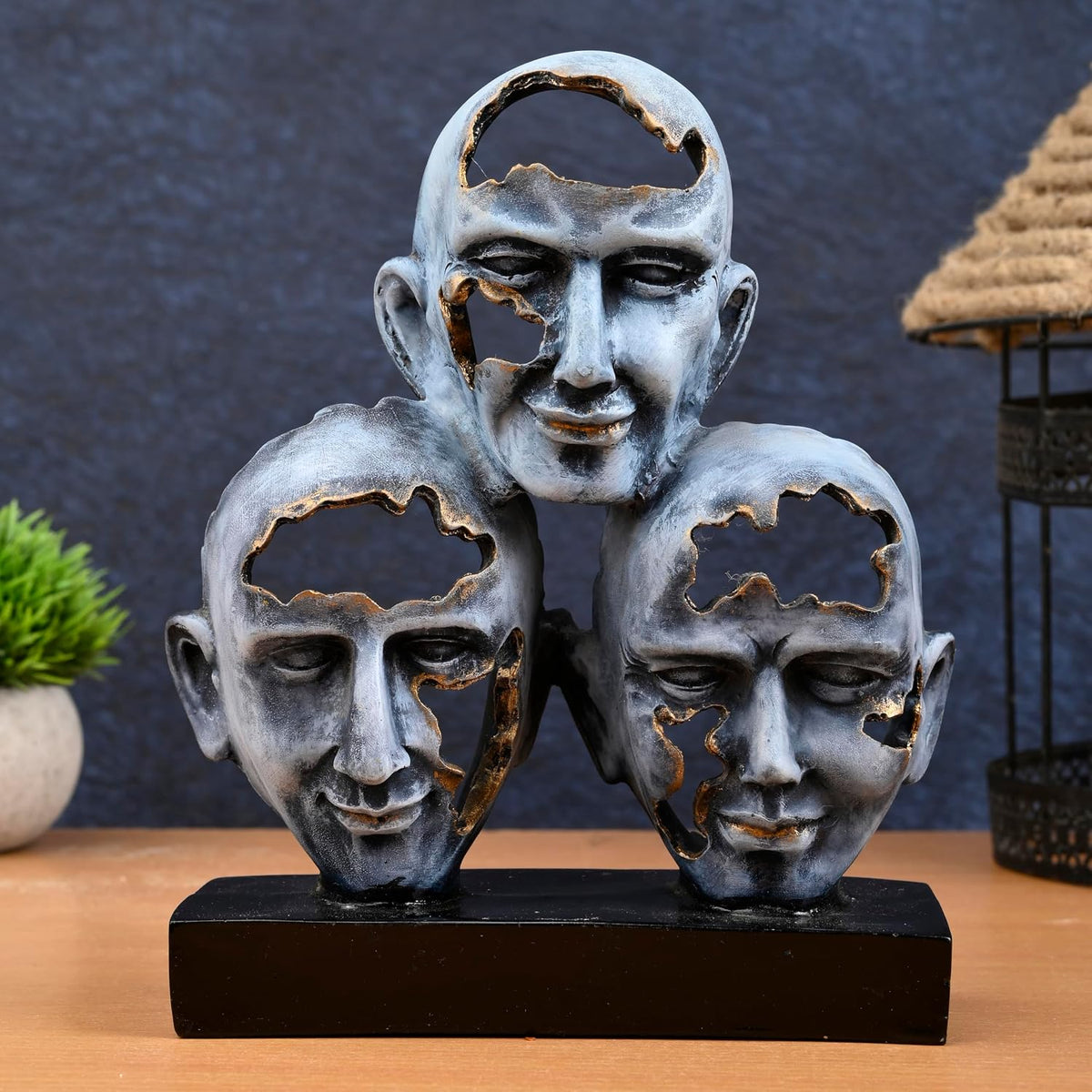 3-Face Idol Home Decor - Abstract Contemporary Modern Art Sculpture