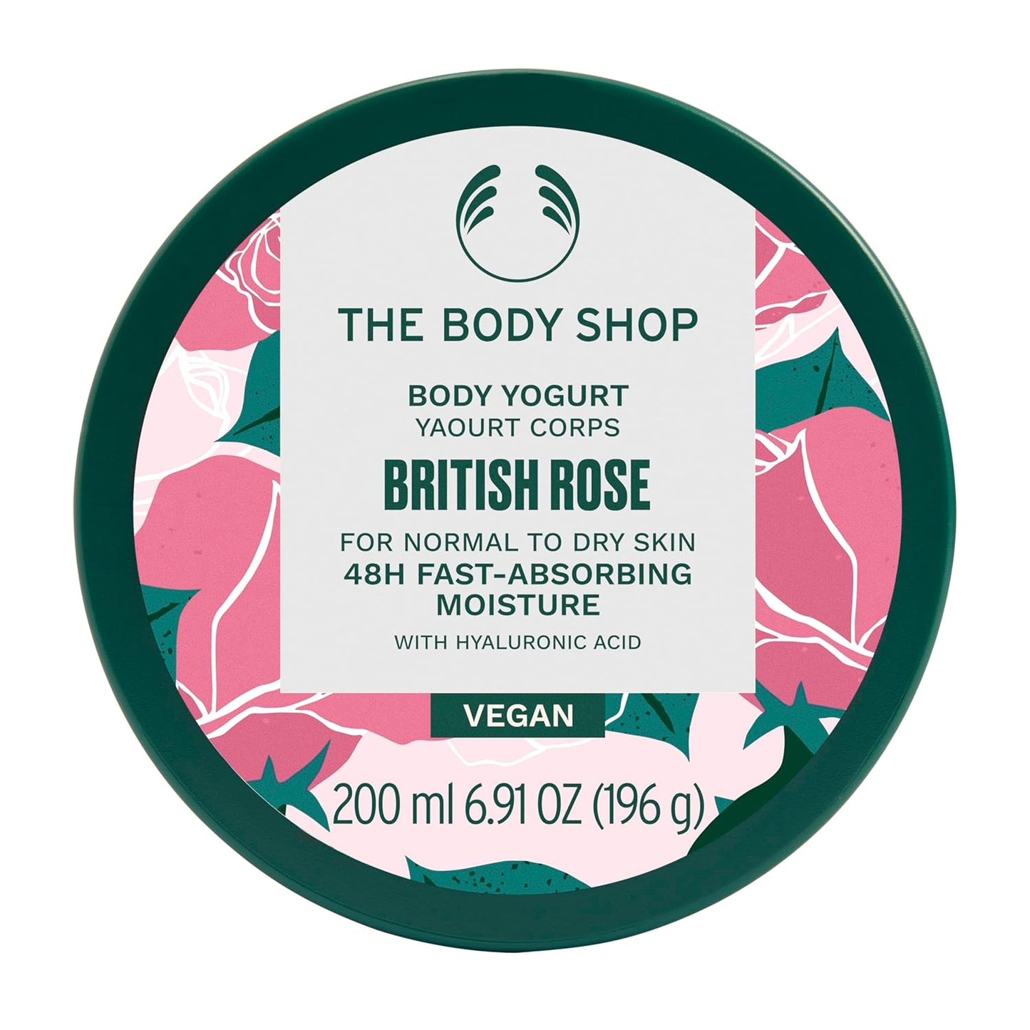 The Body Shop Vegan British Rose Body Yogurt, 200 Ml