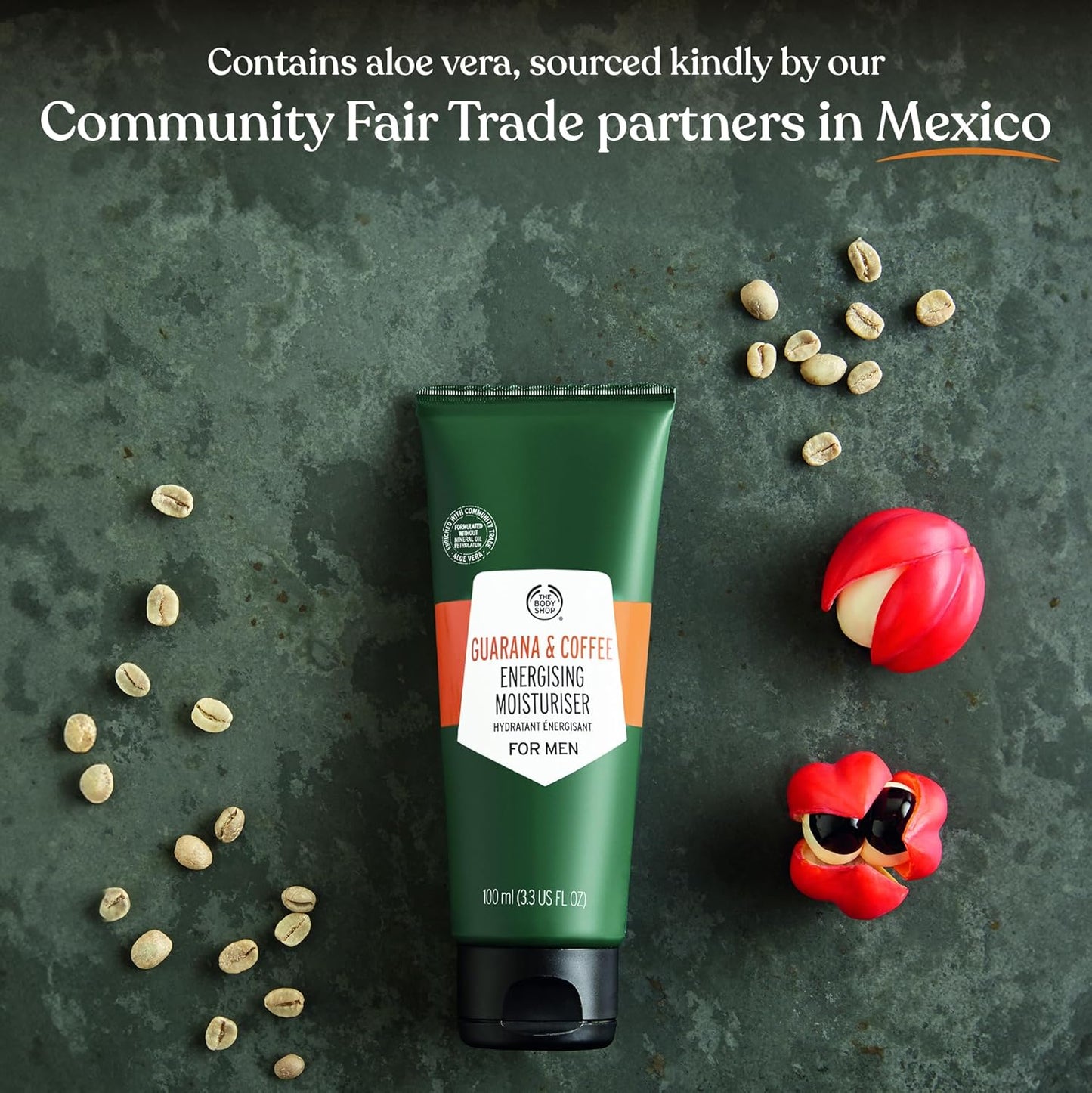 The Body Shop Gel Guarana and Coffee Energising Moisturiser for Men, 100 ml