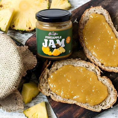 Jammy Jams Pineapple Jam | No Added Sugar | Made With Real Fruit - 200g