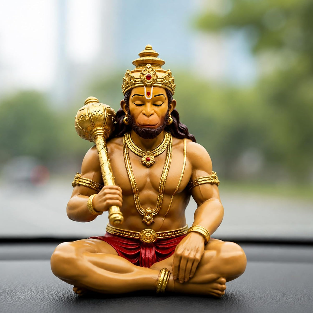 UNOVATE Hanuman Murti | Idol for Car Dashboard, Home, Office, Multicolour