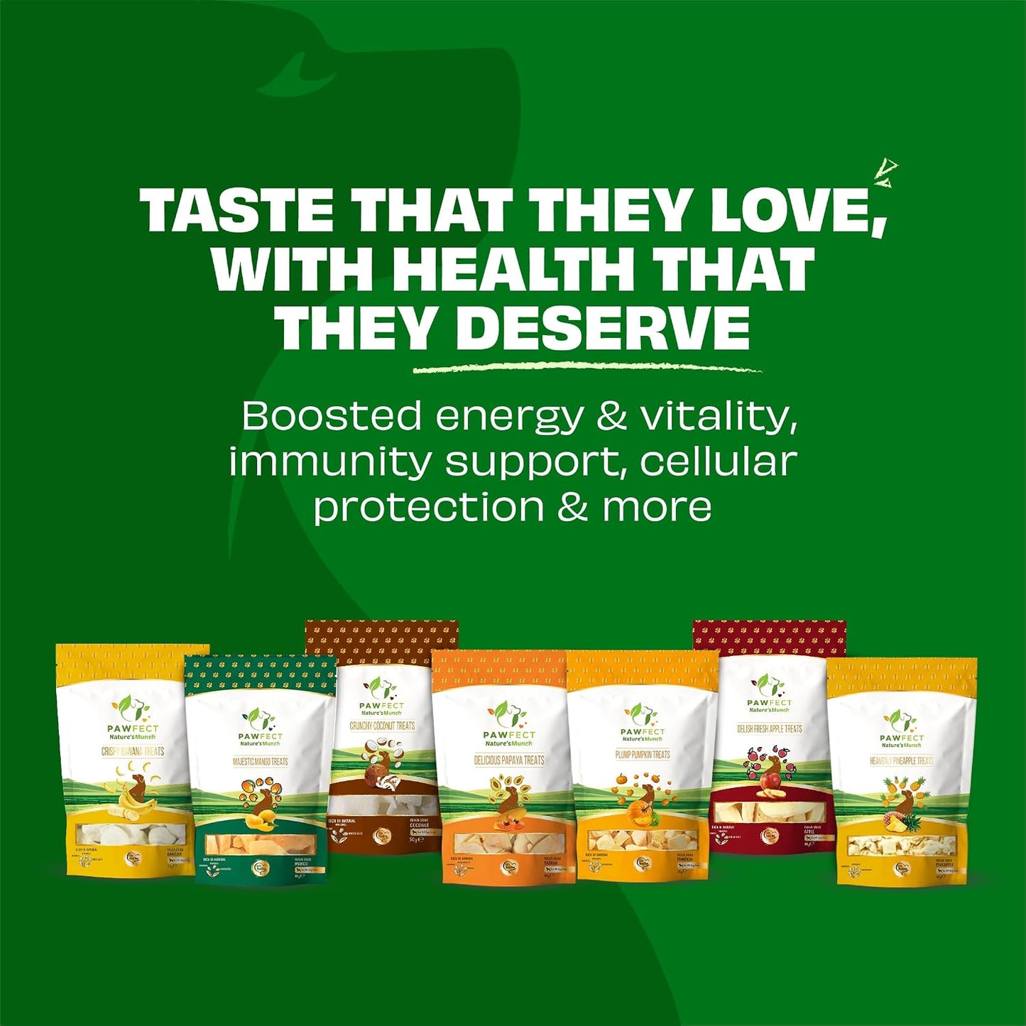 Pawfect Nature's Munch Freeze-Dried Delish Fresh Apple Treats for Dogs | Hypoallergenic Dog Treats, Grain-Free | Healthy Dog Treats (40g)