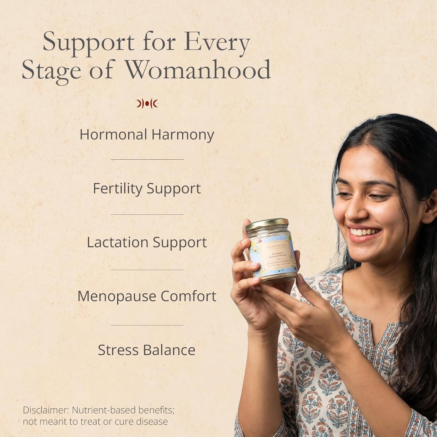 Himalayan Shatavari Powder - 80g | 100% Natural & Organic | Supports Women’s Health & Hormonal Balance, Lactation, PCOS & PMS | Immunity & Vitality Booster | No Preservatives | Lab Tested