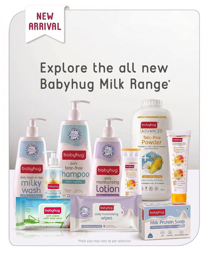 BABYHUG Daily Moisturising Milky Lotion - Enriched With Natural Oil, Aloe Vera Extract 400ML(Pack Of 1)