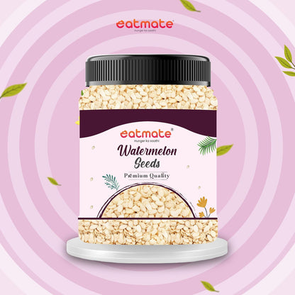 Eatmate Raw Watermelon Seeds 250g | Protein-Rich Superfood | Non-GMO Tarbuj Beej | Gluten-Free Magaj Seeds for Eating, Snacking, Baking, Salads and Trail Mix | Nutrient-Dense Antioxidant Source