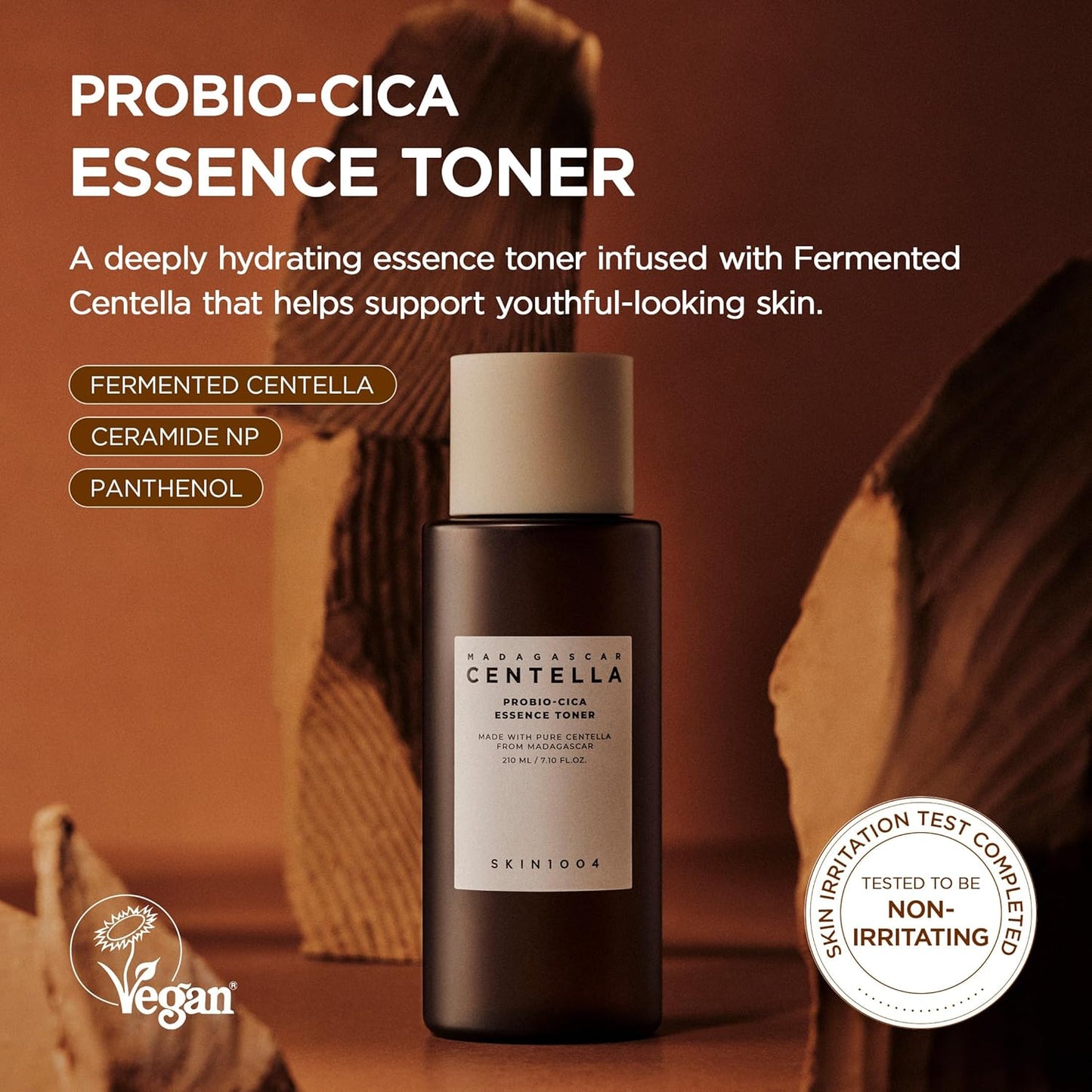 SKIN1004 Madagascar Centella Probio‑Cica Essence Toner | Nourishing Calming Toner, 210 ml