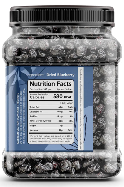 FreshoCartz Organic Dried Blueberry Plum 250g | | High in Antioxidants & Fiber | Healthy Snack | Blueberry Dried Superfood | Premium Dry Fruit