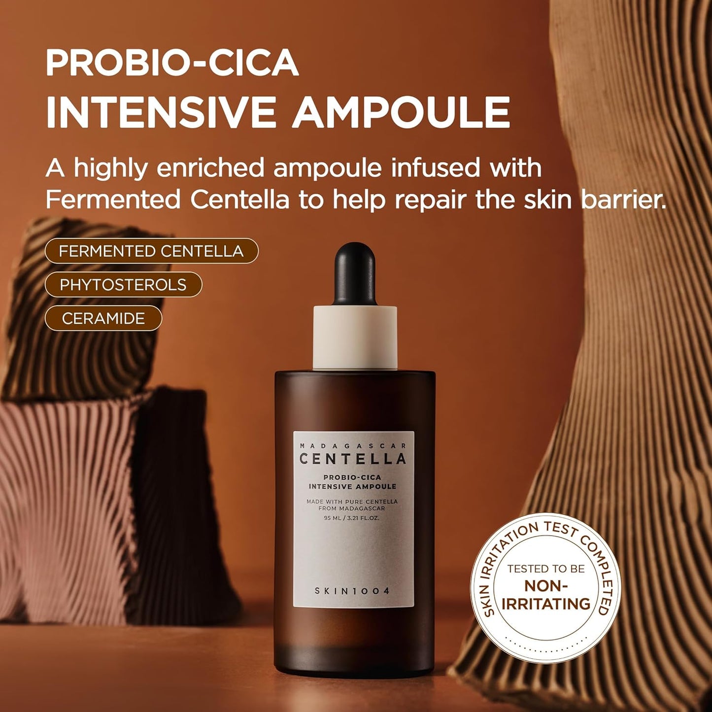 SKIN1004 Centella Probio-Cica Intensive Ampoule | Soothing & Barrier Repair for Dry to Combination Skin with Fermented Centella & Ceramides, 50ml